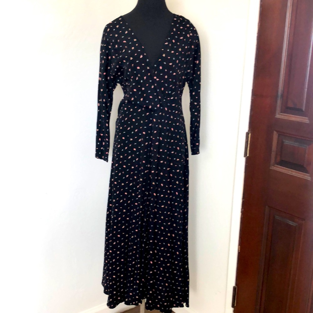 Vintage rayon maxi dress
